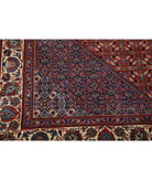 Bijar 6'7'' X 9'10'' Hand-Knotted Wool-Silk Rug 6'7'' x 9'10'' (198 X 295) / Red / Ivory