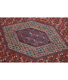 Bijar 6'7'' X 9'10'' Hand-Knotted Wool-Silk Rug 6'7'' x 9'10'' (198 X 295) / Red / Ivory