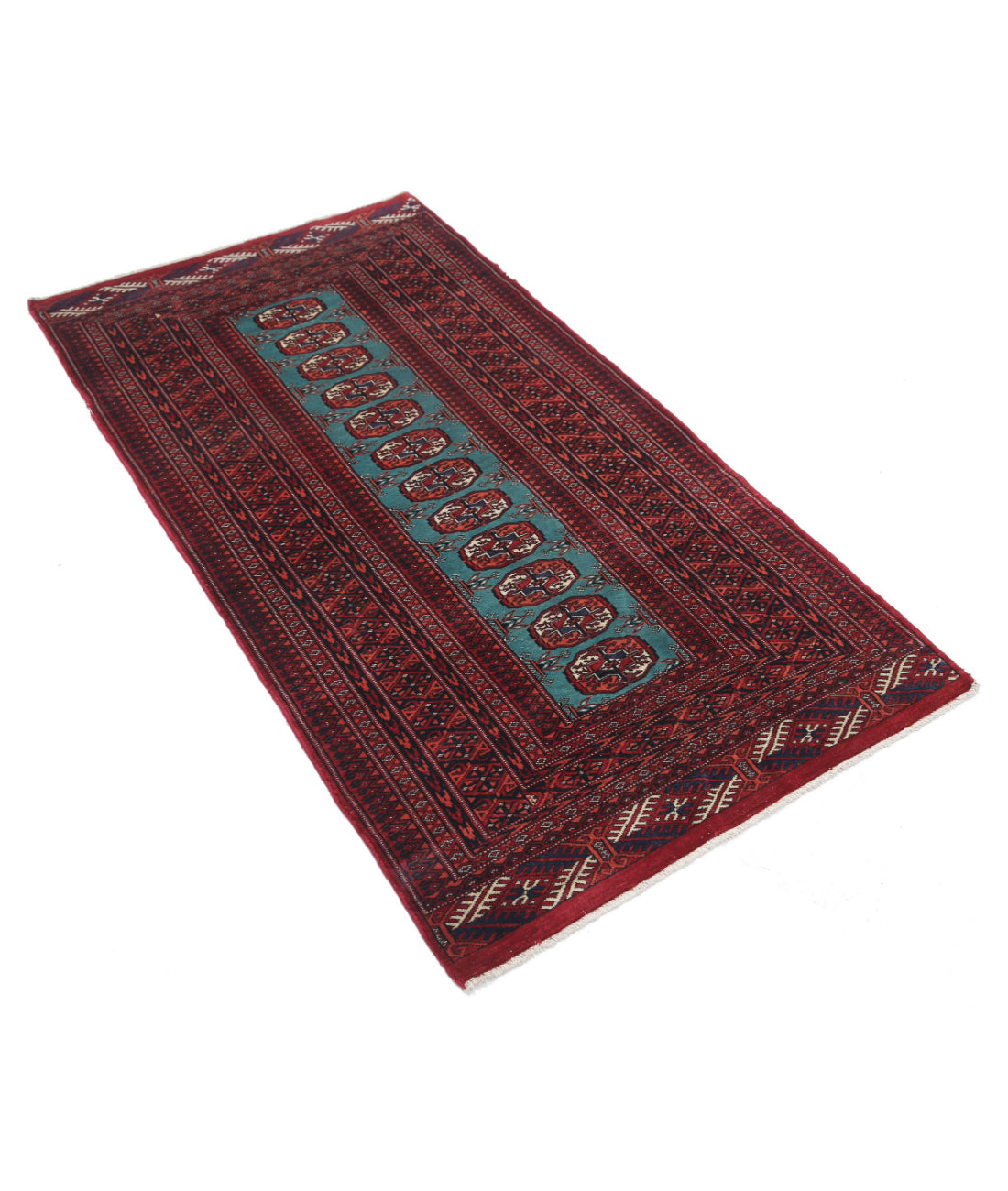 Bokhara 2'11'' X 5'6'' Hand-Knotted Wool Rug 2'11'' x 5'6'' (88 X 165) / Red / N/A