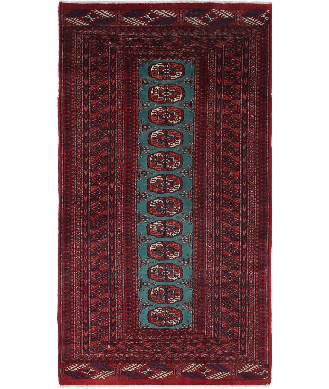 Bokhara 2'11'' X 5'6'' Hand-Knotted Wool Rug 2'11'' x 5'6'' (88 X 165) / Red / N/A