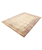 Silk-Tane 6'9'' X 9'2'' Hand-Knotted Wool-Silk Rug 6'9'' x 9'2'' (203 X 275) / Taupe / Ivory