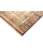 Silk-Tane 6'9'' X 9'2'' Hand-Knotted Wool-Silk Rug 6'9'' x 9'2'' (203 X 275) / Taupe / Ivory