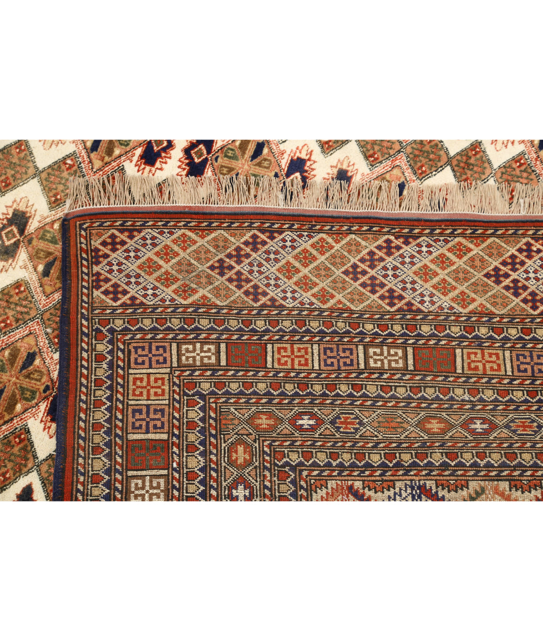 Silk-Tane 6'9'' X 9'2'' Hand-Knotted Wool-Silk Rug 6'9'' x 9'2'' (203 X 275) / Taupe / Ivory