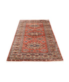 Bokhara 4'2'' X 6'1'' Hand-Knotted Wool Rug 4'2'' x 6'1'' (125 X 183) / Peach / Ivory