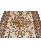 Bokhara 4'6'' X 6'8'' Hand-Knotted Wool-Silk Rug 4'6'' x 6'8'' (135 X 200) / Ivory / Ivory