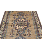 Bokhara 4'6'' X 6'9'' Hand-Knotted Wool-Silk Rug 4'6'' x 6'9'' (135 X 203) / Brown / Ivory