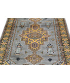 Bokhara 4'6'' X 6'7'' Hand-Knotted Wool-Silk Rug 4'6'' x 6'7'' (135 X 198) / Grey / Gold