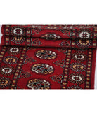 Bokhara 2'1'' X 6'2'' Hand-Knotted Wool Rug 2'1'' x 6'2'' (63 X 185) / Red / Ivory