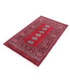 Bokhara 3'1'' X 5'0'' Hand-Knotted Wool Rug 3'1'' x 5'0'' (93 X 150) / Red / Ivory