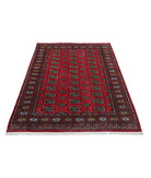 Bokhara 4'1'' X 6'3'' Hand-Knotted Wool Rug 4'1'' x 6'3'' (123 X 188) / Red / Black