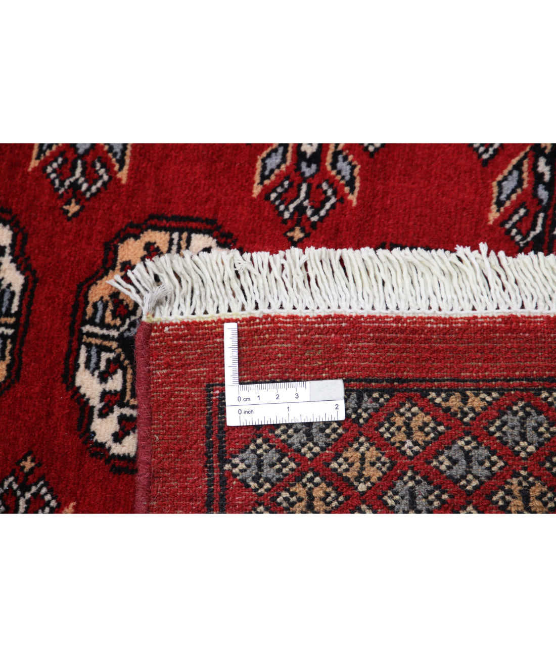 Bokhara 8'1'' X 9'10'' Hand-Knotted Wool Rug 8'1'' x 9'10'' (243 X 295) / Red / Ivory