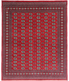 Bokhara 8'1'' X 9'10'' Hand-Knotted Wool Rug 8'1'' x 9'10'' (243 X 295) / Red / Ivory