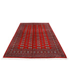 Bokhara 6'1'' X 8'9'' Hand-Knotted Wool Rug 6'1'' x 8'9'' (183 X 263) / Red / Black