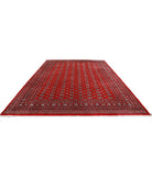 Bokhara 10'1'' X 14'3'' Hand-Knotted Wool Rug 10'1'' x 14'3'' (303 X 428) / Red / Black