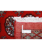 Bokhara 10'1'' X 14'3'' Hand-Knotted Wool Rug 10'1'' x 14'3'' (303 X 428) / Red / Black