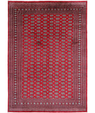 Bokhara 10'1'' X 14'3'' Hand-Knotted Wool Rug 10'1'' x 14'3'' (303 X 428) / Red / Black