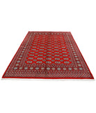 Bokhara 6'4'' X 8'7'' Hand-Knotted Wool Rug 6'4'' x 8'7'' (190 X 258) / Red / Black