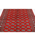 Bokhara 6'4'' X 8'7'' Hand-Knotted Wool Rug 6'4'' x 8'7'' (190 X 258) / Red / Black