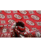 Bokhara 6'4'' X 8'7'' Hand-Knotted Wool Rug 6'4'' x 8'7'' (190 X 258) / Red / Black