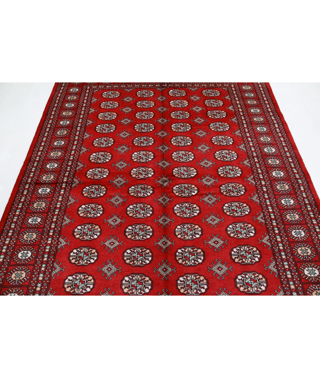 Bokhara 6'2'' X 9'2'' Hand-Knotted Wool Rug 6'2'' x 9'2'' (185 X 275) / Red / Black