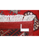 Bokhara 6'2'' X 9'2'' Hand-Knotted Wool Rug 6'2'' x 9'2'' (185 X 275) / Red / Black