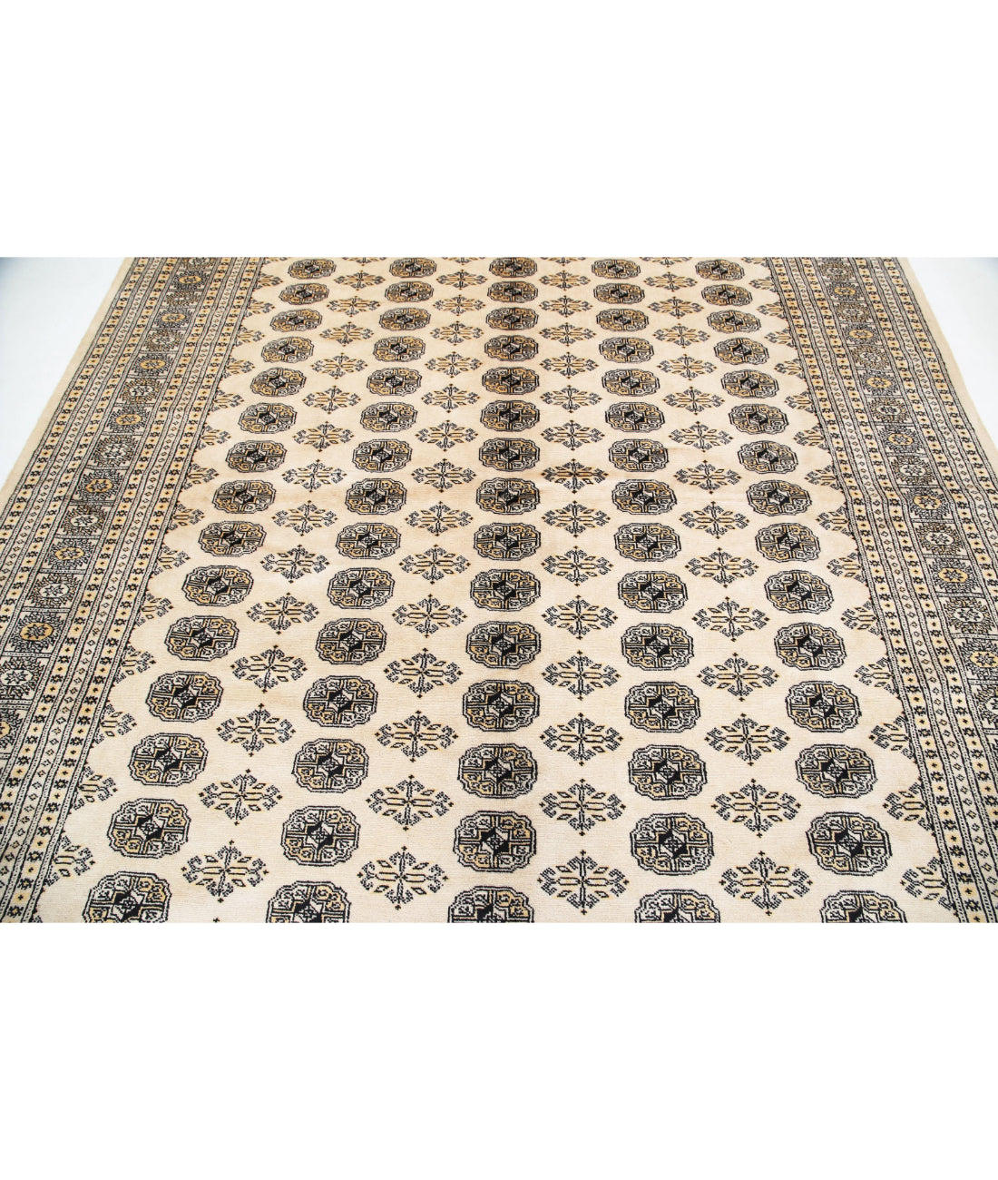 Bokhara 8'0'' X 9'6'' Hand-Knotted Wool Rug 8'0'' x 9'6'' (240 X 285) / Ivory / Taupe