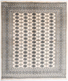 Bokhara 8'0'' X 9'6'' Hand-Knotted Wool Rug 8'0'' x 9'6'' (240 X 285) / Ivory / Taupe