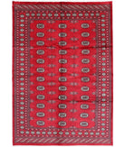 Bokhara 6'1'' X 8'11'' Hand-Knotted Wool Rug 6'1'' x 8'11'' (183 X 268) / Red / Ivory