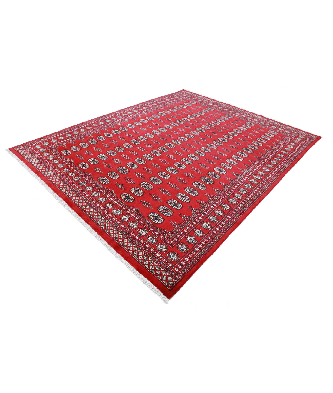 Bokhara 7'10'' X 9'11'' Hand-Knotted Wool Rug 7'10'' x 9'11'' (235 X 298) / Red / Beige