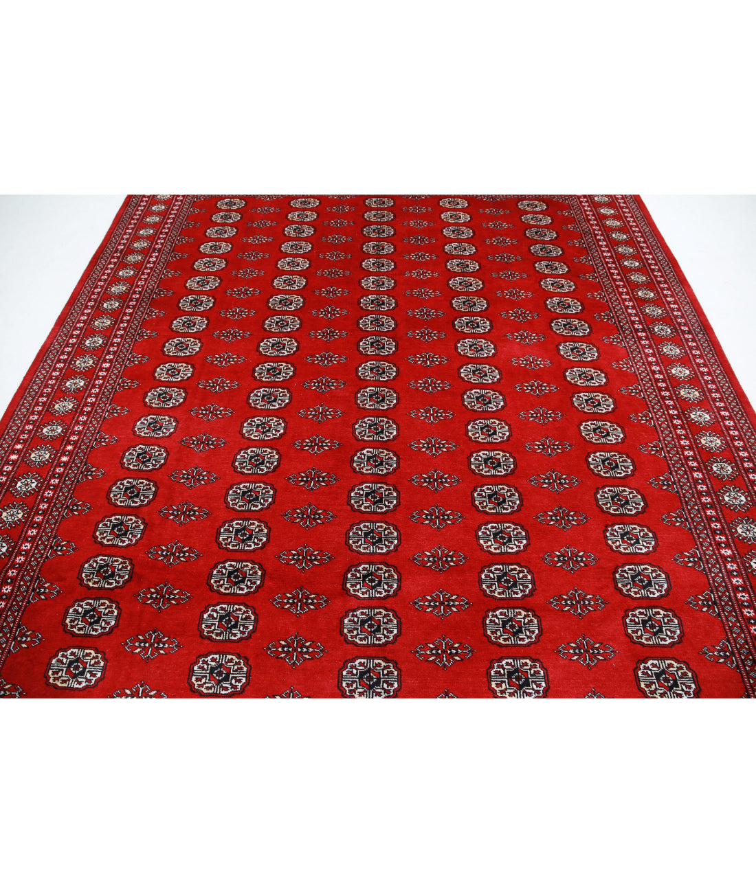 Bokhara 7'10'' X 9'11'' Hand-Knotted Wool Rug 7'10'' x 9'11'' (235 X 298) / Red / Beige