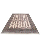 Bokhara 6'6'' X 10'0'' Hand-Knotted Wool Rug 6'6'' x 10'0'' (195 X 300) / Ivory / Black