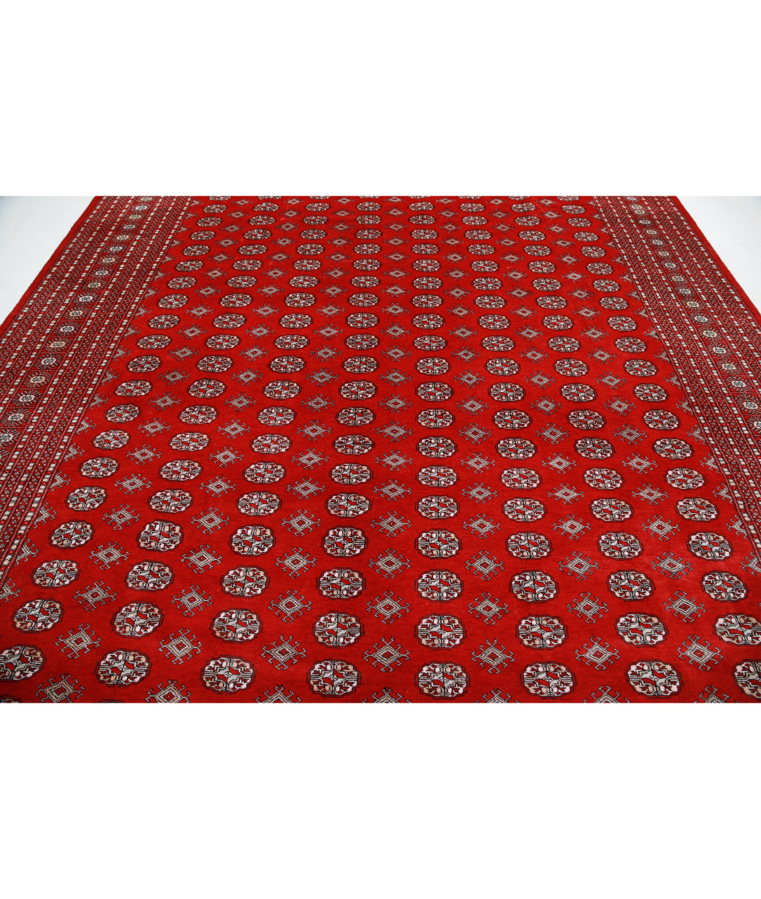 Bokhara 10'2'' X 13'9'' Hand-Knotted Wool Rug 10'2'' x 13'9'' (305 X 413) / Red / Black