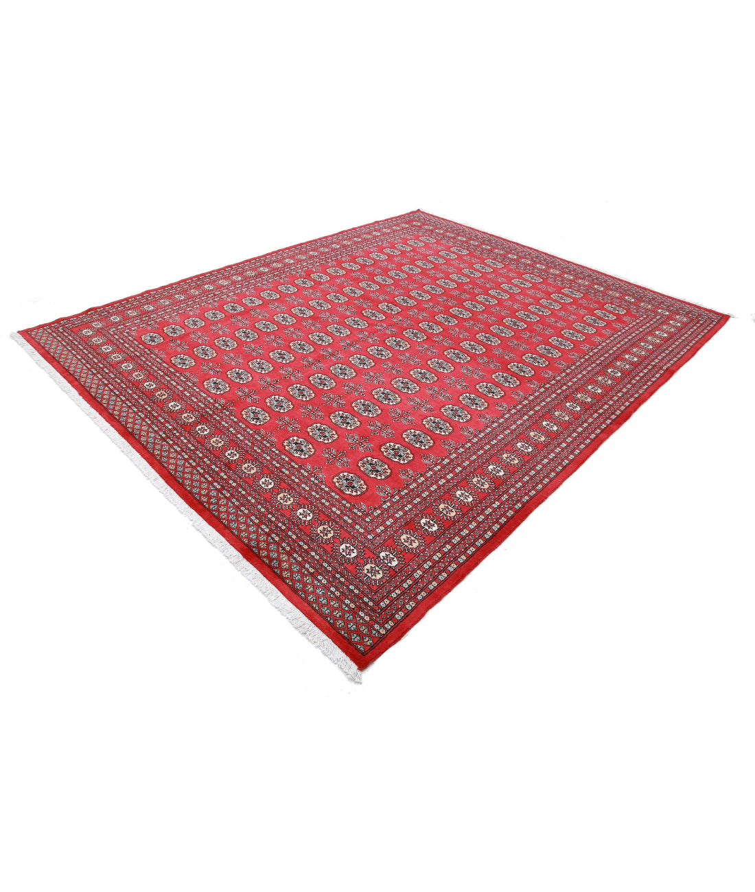 Bokhara 8'0'' X 9'11'' Hand-Knotted Wool Rug 8'0'' x 9'11'' (240 X 298) / Red / Beige