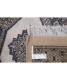 Bokhara 6'5'' X 10'7'' Hand-Knotted Wool Rug 6'5'' x 10'7'' (193 X 318) / Ivory / Black