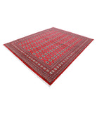 Bokhara 8'0'' X 10'0'' Hand-Knotted Wool Rug 8'0'' x 10'0'' (240 X 300) / Red / Black