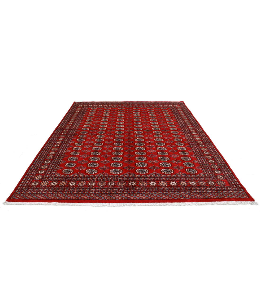 Bokhara 8'0'' X 10'0'' Hand-Knotted Wool Rug 8'0'' x 10'0'' (240 X 300) / Red / Black