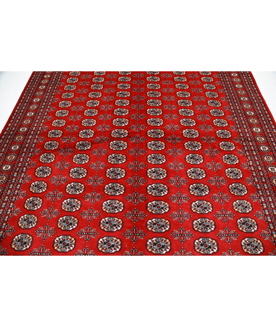 Bokhara 8'0'' X 10'0'' Hand-Knotted Wool Rug 8'0'' x 10'0'' (240 X 300) / Red / Black