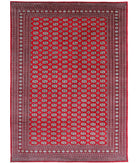 Bokhara 10'2'' X 13'11'' Hand-Knotted Wool Rug 10'2'' x 13'11'' (305 X 418) / Red / Black