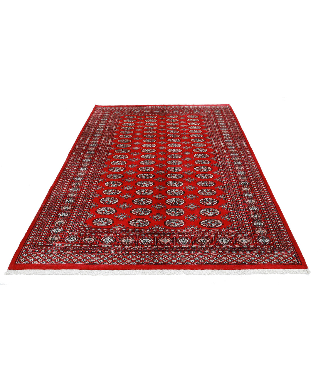 Bokhara 5'10'' X 8'6'' Hand-Knotted Wool Rug 5'10'' x 8'6'' (175 X 255) / Red / Black