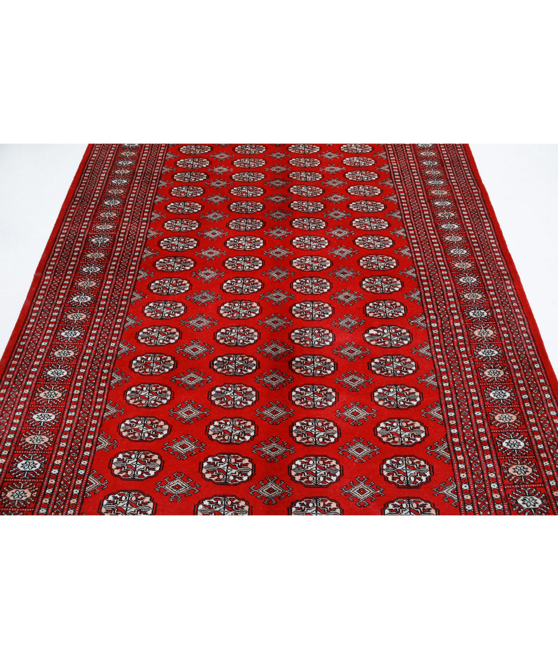 Bokhara 5'10'' X 8'6'' Hand-Knotted Wool Rug 5'10'' x 8'6'' (175 X 255) / Red / Black