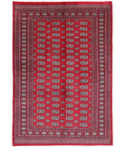 Bokhara 5'10'' X 8'6'' Hand-Knotted Wool Rug 5'10'' x 8'6'' (175 X 255) / Red / Black