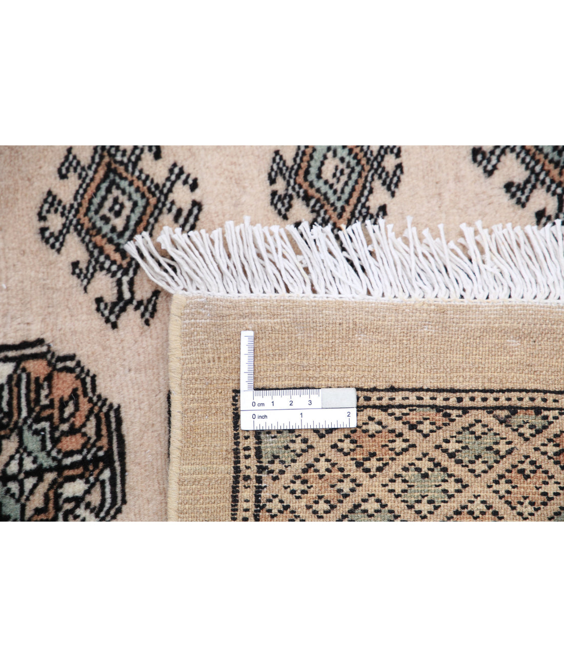 Bokhara 10'0'' X 13'11'' Hand-Knotted Wool Rug 10'0'' x 13'11'' (300 X 418) / Ivory / Black