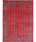 Bokhara 10'1'' X 14'0'' Hand-Knotted Wool Rug 10'1'' x 14'0'' (303 X 420) / Red / Ivory