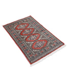 Bokhara 2'6'' X 3'11'' Hand-Knotted Wool Rug 2'6'' x 3'11'' (75 X 118) / Rust / Ivory