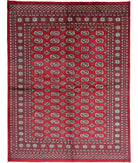 Bokhara 6'4'' X 8'3'' Hand-Knotted Wool Rug 6'4'' x 8'3'' (190 X 248) / Red / Black