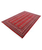 Bokhara 6'0'' X 8'10'' Hand-Knotted Wool Rug 6'0'' x 8'10'' (180 X 265) / Red / Black