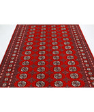 Bokhara 6'0'' X 8'10'' Hand-Knotted Wool Rug 6'0'' x 8'10'' (180 X 265) / Red / Black