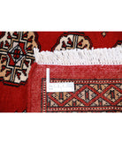 Bokhara 6'0'' X 8'10'' Hand-Knotted Wool Rug 6'0'' x 8'10'' (180 X 265) / Red / Black