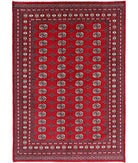 Bokhara 6'0'' X 8'10'' Hand-Knotted Wool Rug 6'0'' x 8'10'' (180 X 265) / Red / Black