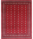 Bokhara 8'2'' X 10'7'' Hand-Knotted Wool Rug 8'2'' x 10'7'' (245 X 318) / Red / Ivory